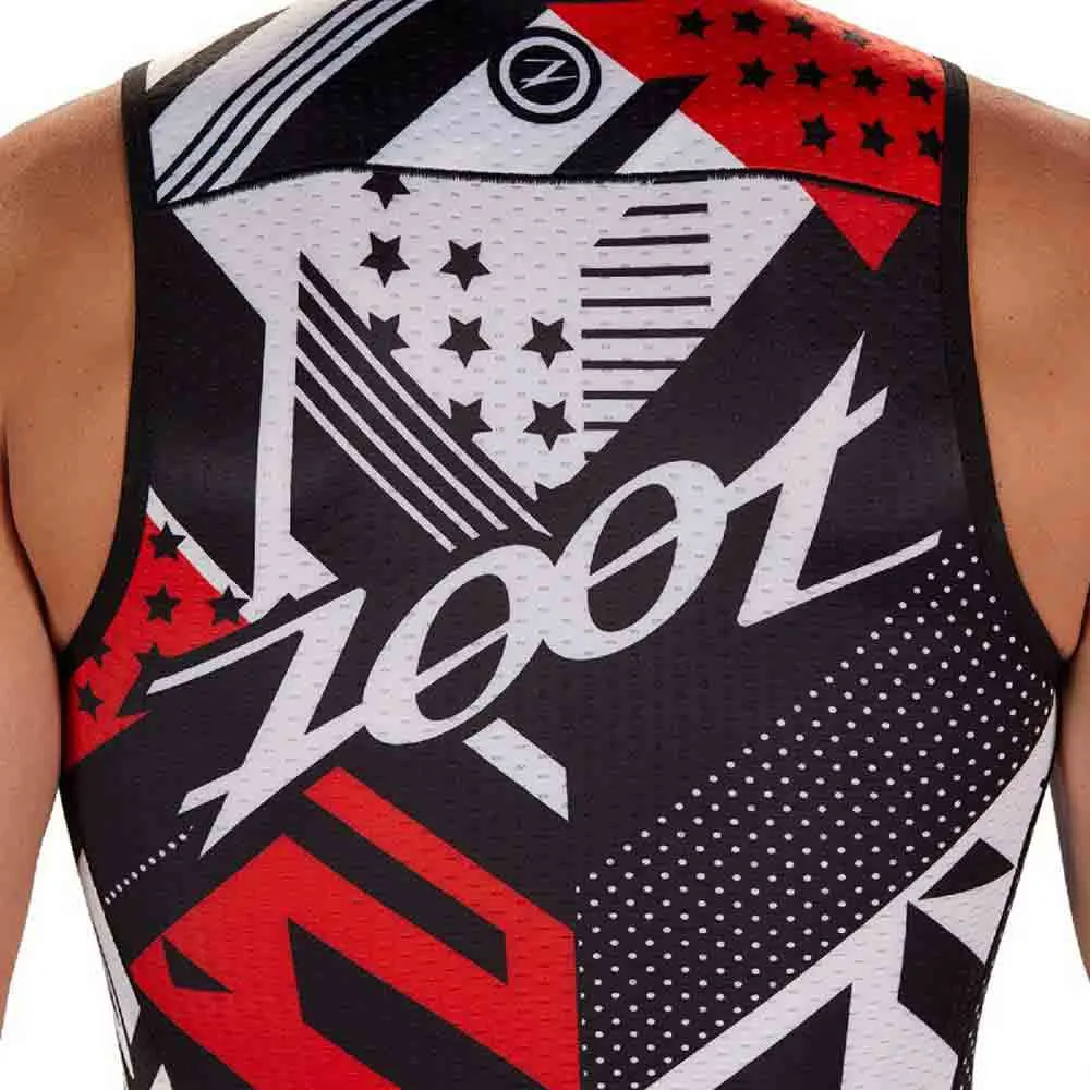 Zoot Ltd Team 19 Ermeløs Sykkeltrøye, Black / red / white, S Zoot Ltd Team 19 Ermeløs Sykkeltrøye, Black / red / white, S