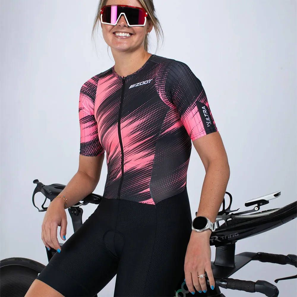 Zoot Ultra Tri P1 Exos Kortermet Trisuit female Zoot Ultra Tri P1 Exos Kortermet Trisuit female