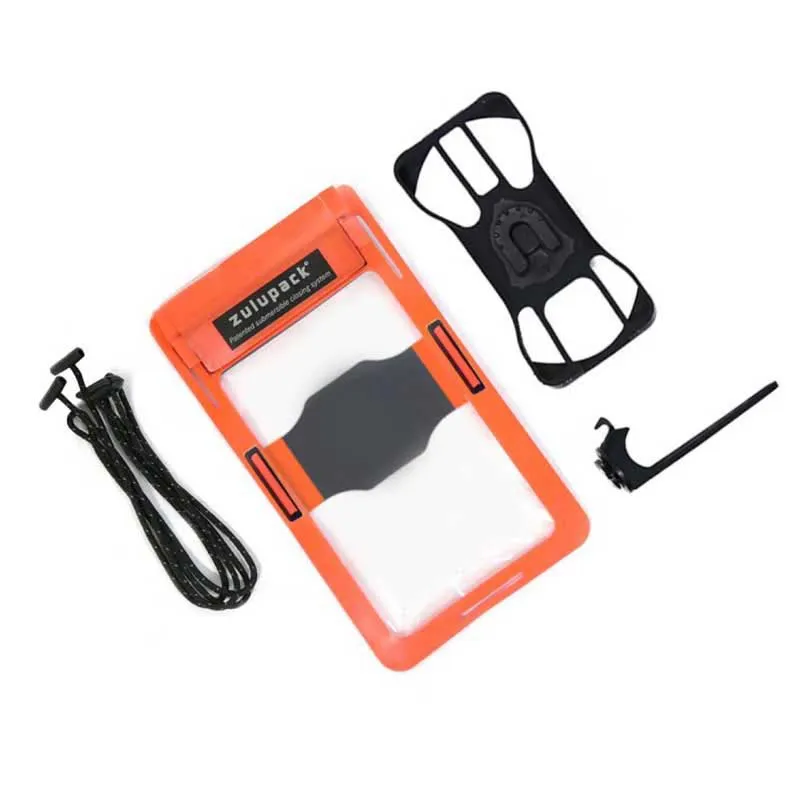 Zulupack Twist & Ride Styretelefonholder, Black / orange, One Size Zulupack Twist & Ride Styretelefonholder, Black / orange, One Size
